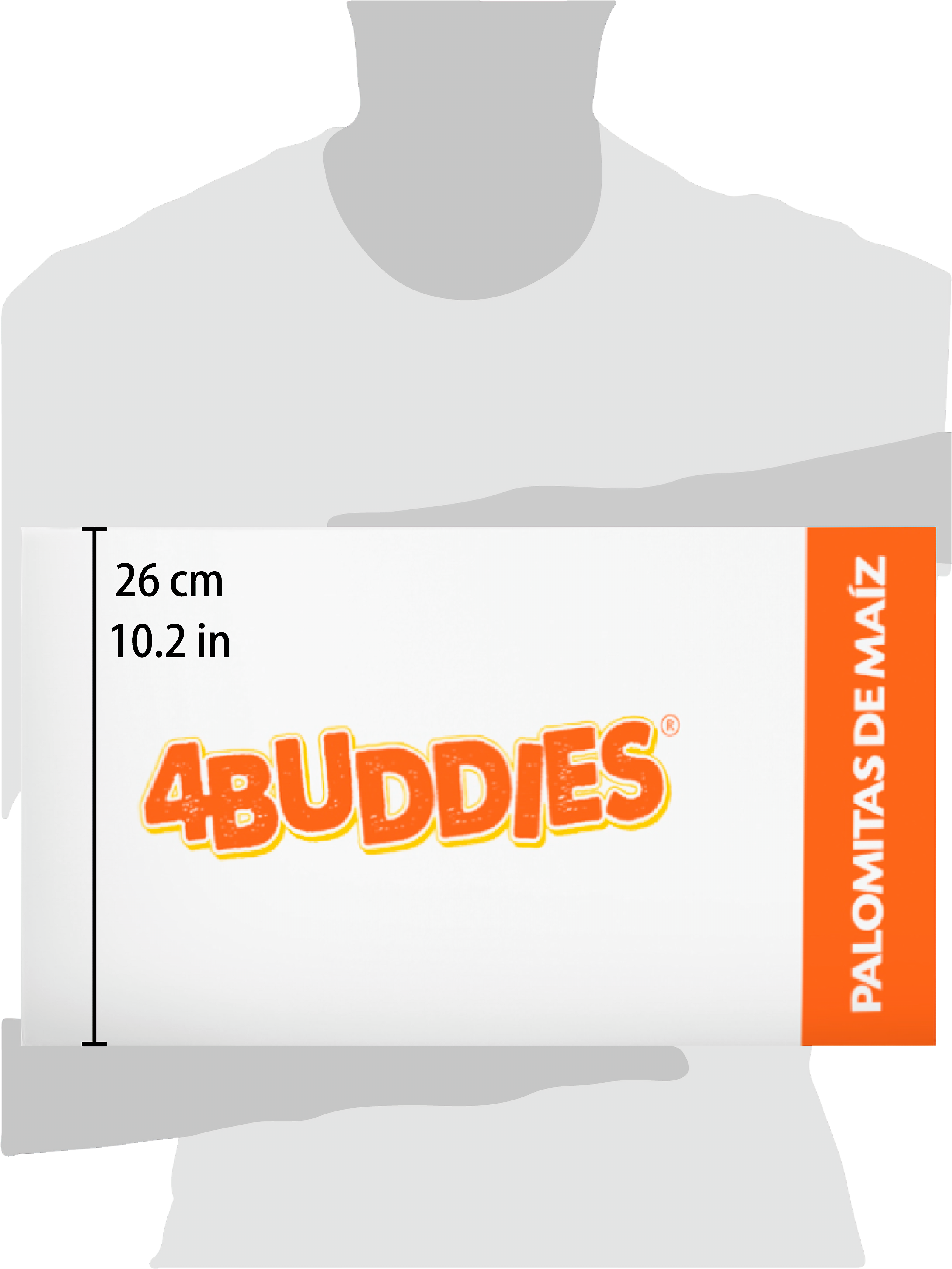 4 Buddies Popcorn Shirt Mockup PNG with transparent background