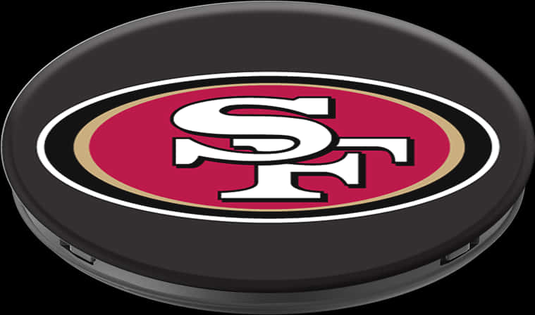 49ers Logoon Black Disc