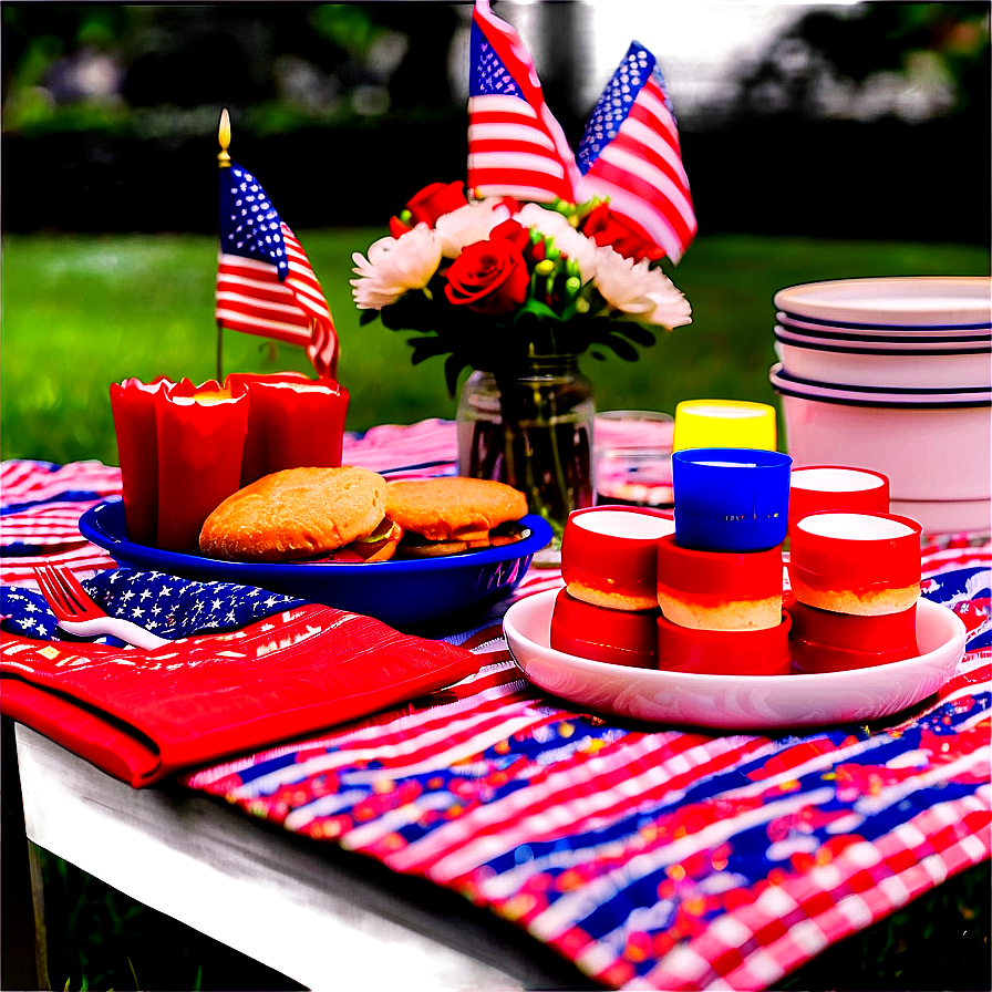 4th Of July Picnic Setup Png 05212024