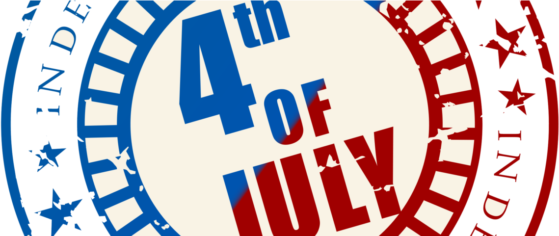4thof July Celebration Banner PNG with transparent background