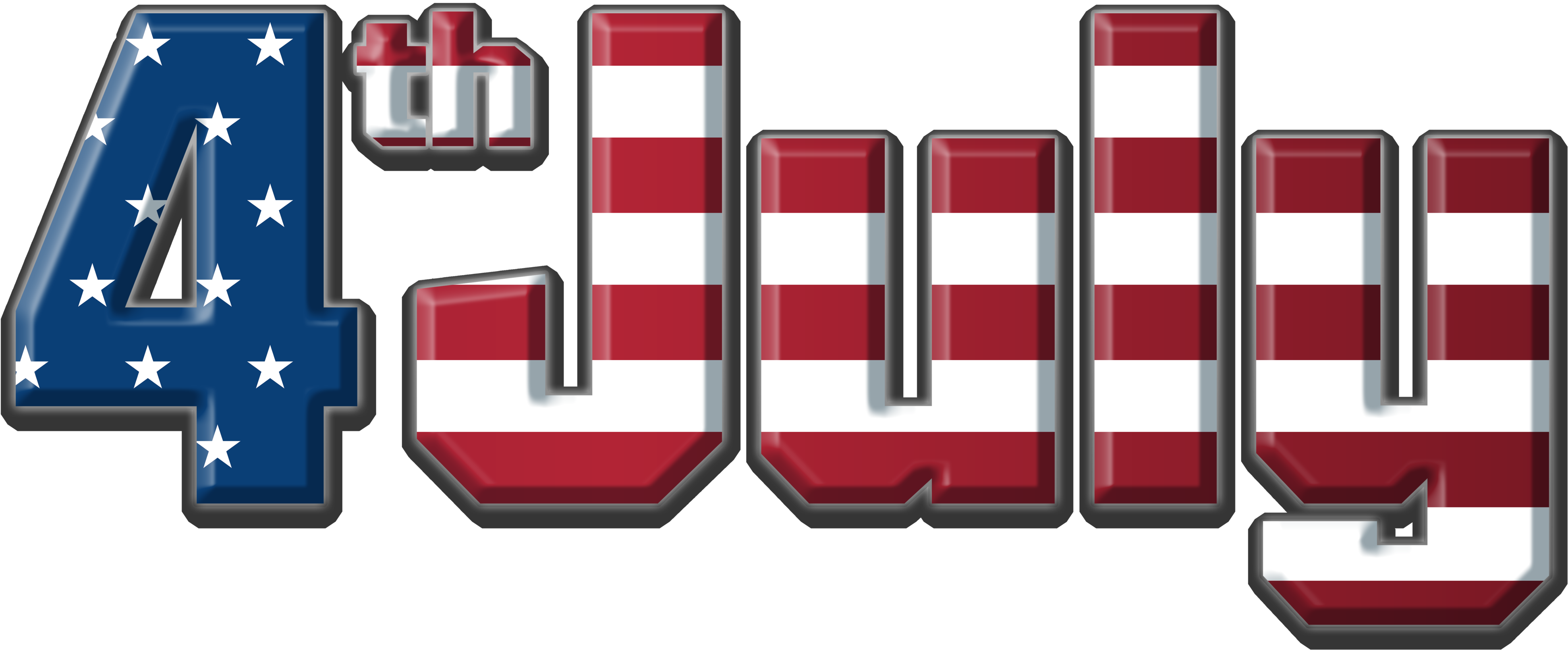 4thof July Celebration Graphic PNG with transparent background