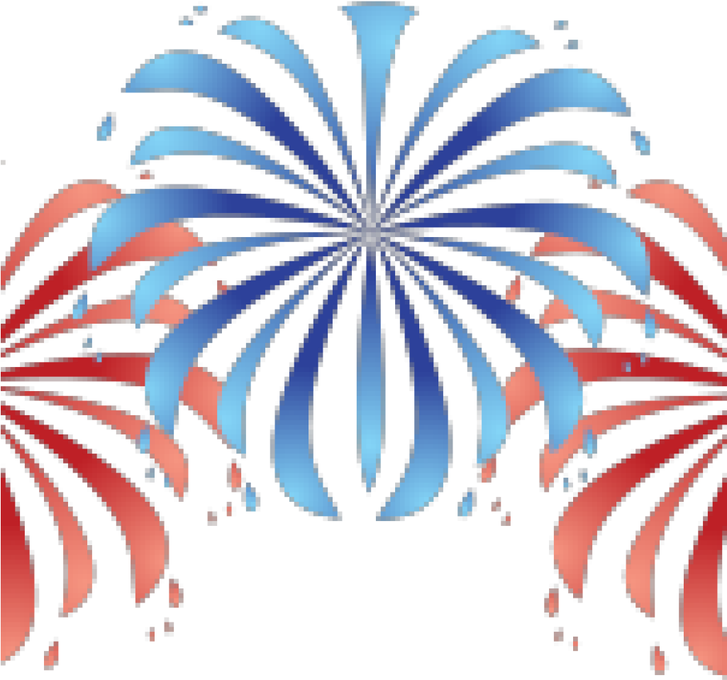 4thof July Fireworks Pixel Art PNG with transparent background