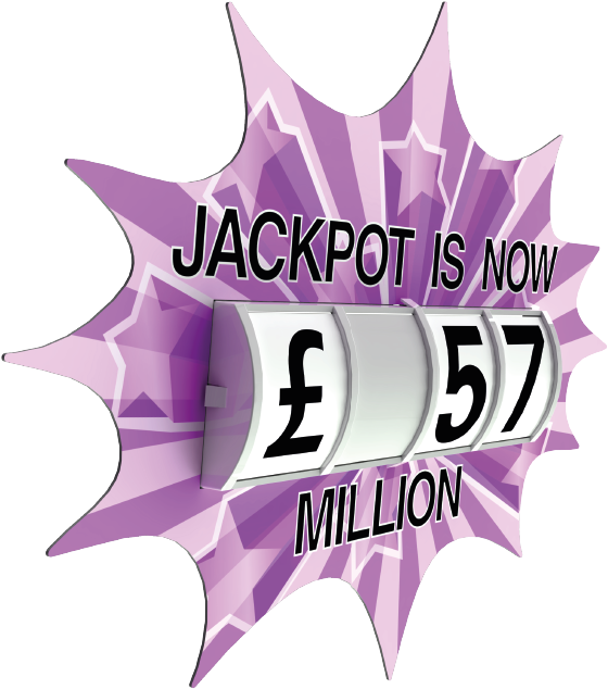 57 Million Pound Jackpot Announcement