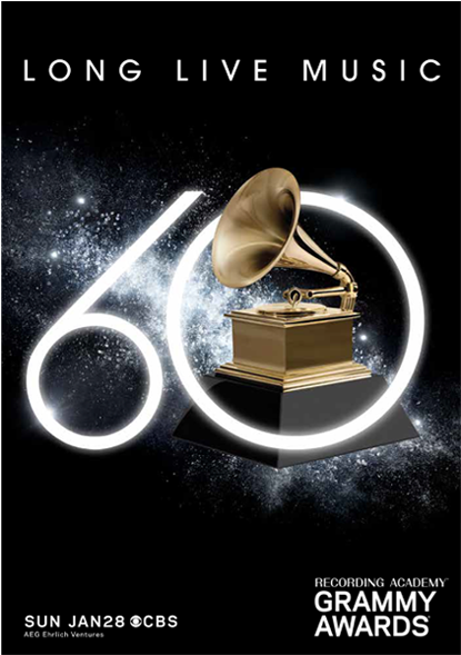 60th Annual Grammy Awards, HD Png Download PNG with transparent background