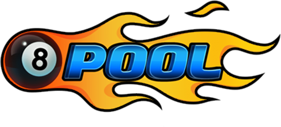 8 Ball Pool Flaming Logo