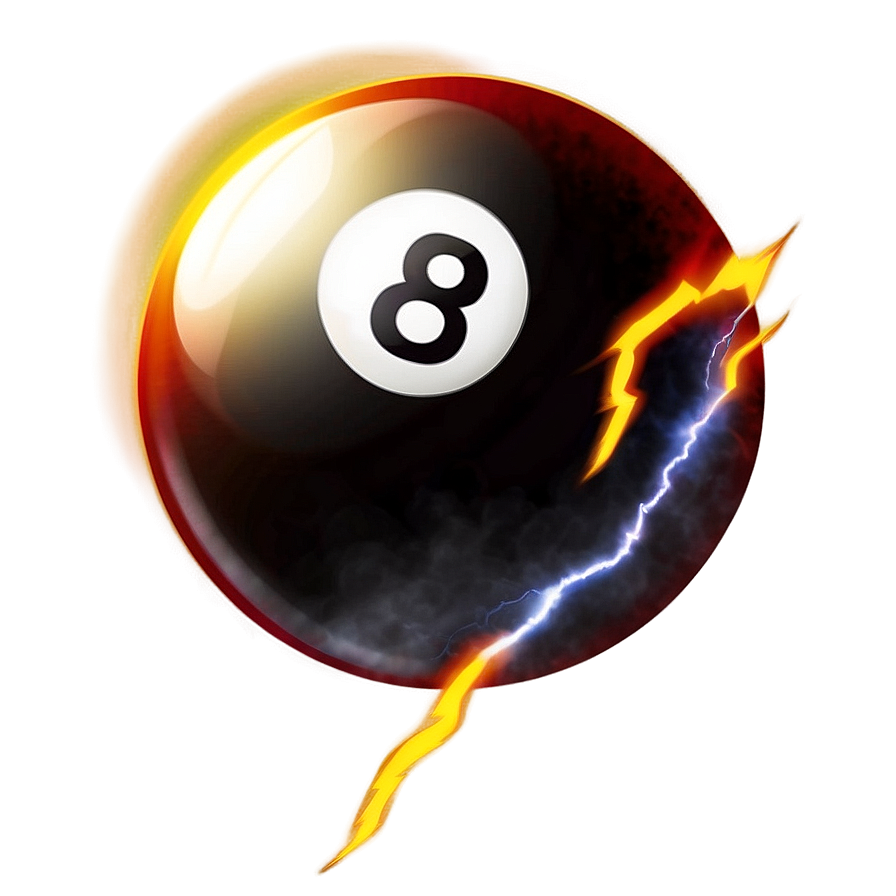 8 Ball With Lightning Png 51