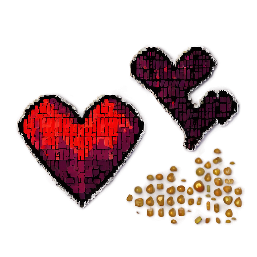 8-bit Pixel Heart Png Wfl