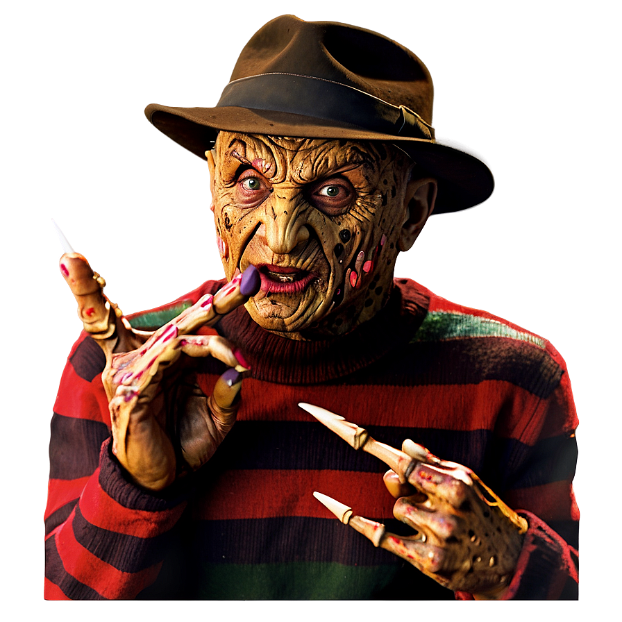 80's Freddy Krueger Png 05232024