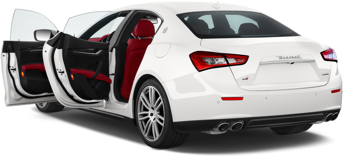 9 Png, Maserati, Format Top - 4 Door White Maserati, Transparent Png PNG with transparent background