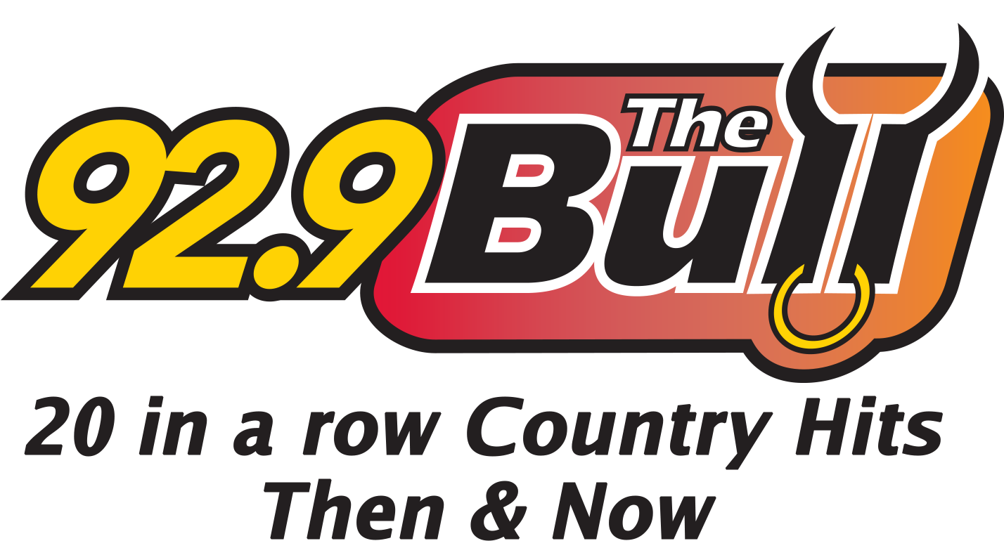 92.9 The Bull Country Hits Radio Station Logo PNG with transparent background