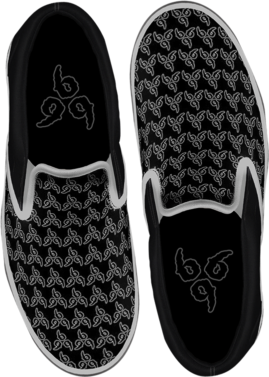 999 No Vanity Slip-on Shoes - Juice Wrld No Vanity Shoes PNG with transparent background