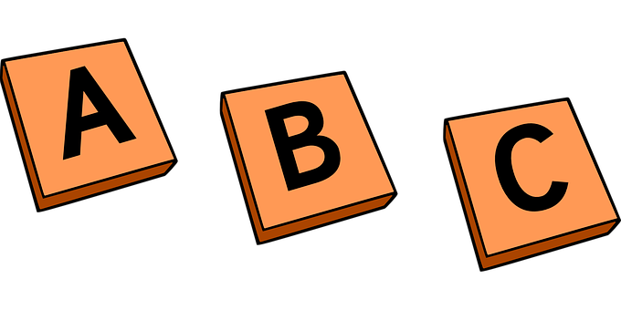 A B C Blocks Simple Design