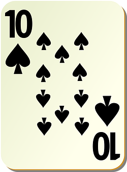 A Card With Black Symbols