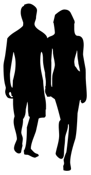 a group of people walking PNG with transparent background
