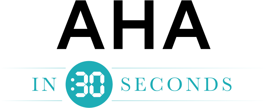 A H A30 Seconds Logo PNG with transparent background