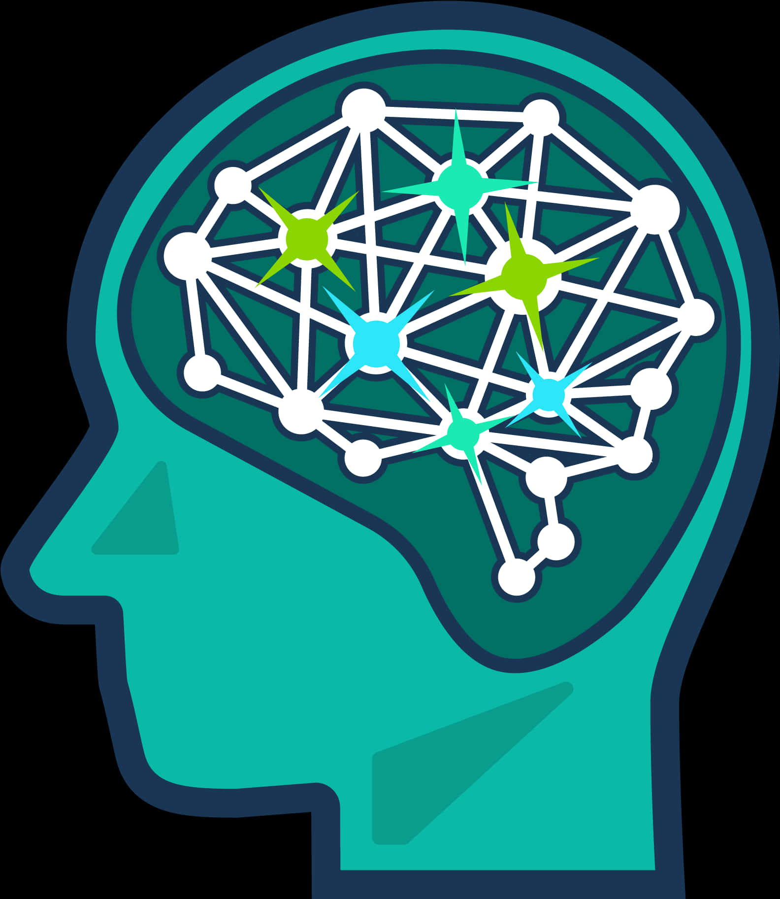 A I Neural Network Concept PNG image with a transparent background, free high-resolution download