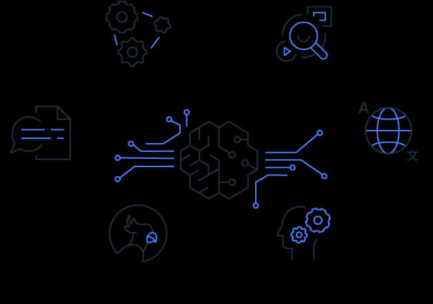 A I Technology Concepts Graphic PNG with transparent background