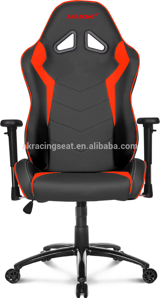 A K Racing Black Red Gaming Chair PNG with transparent background
