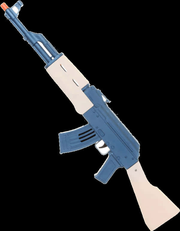 A K47 Rifle Illustration PNG image with a transparent background, free high-resolution download