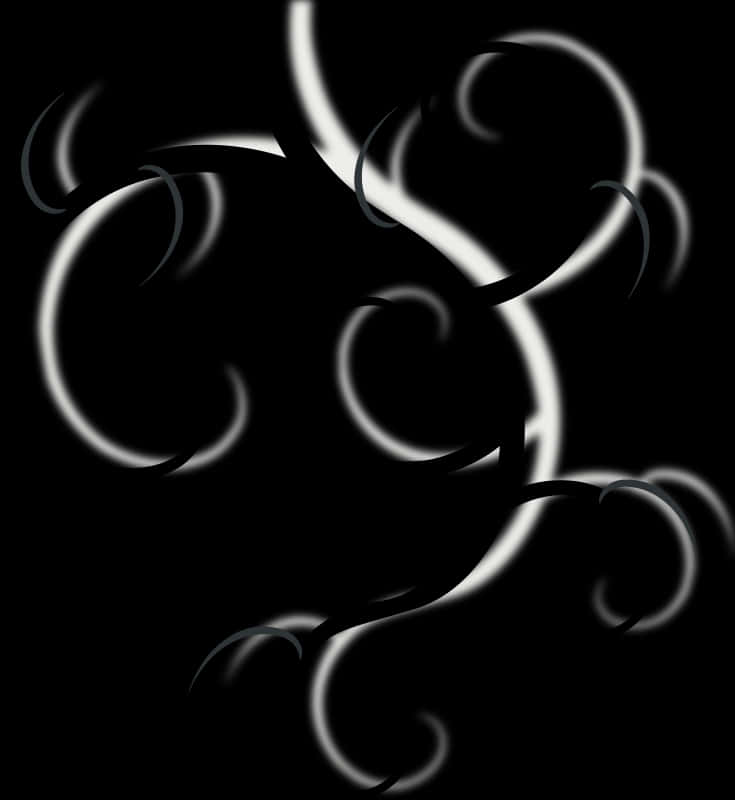 Black Underline Swirl Clip Art - Swirl Clip Art, HD Png Download PNG with transparent background