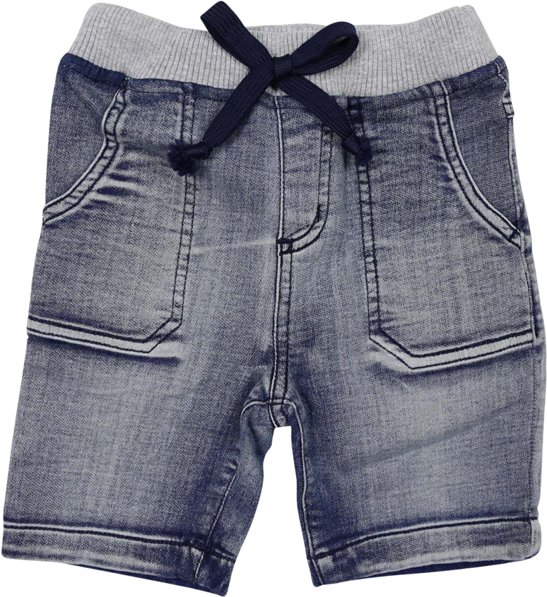 A1224l Denim Knit Short - Bermuda Shorts, HD Png Download PNG with transparent background