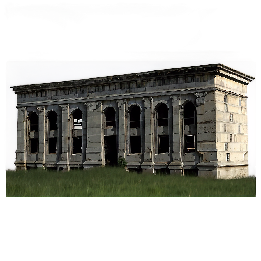 Abandoned Destroyed Building PNG 06212024 PNG image with a transparent background, free high-resolution download