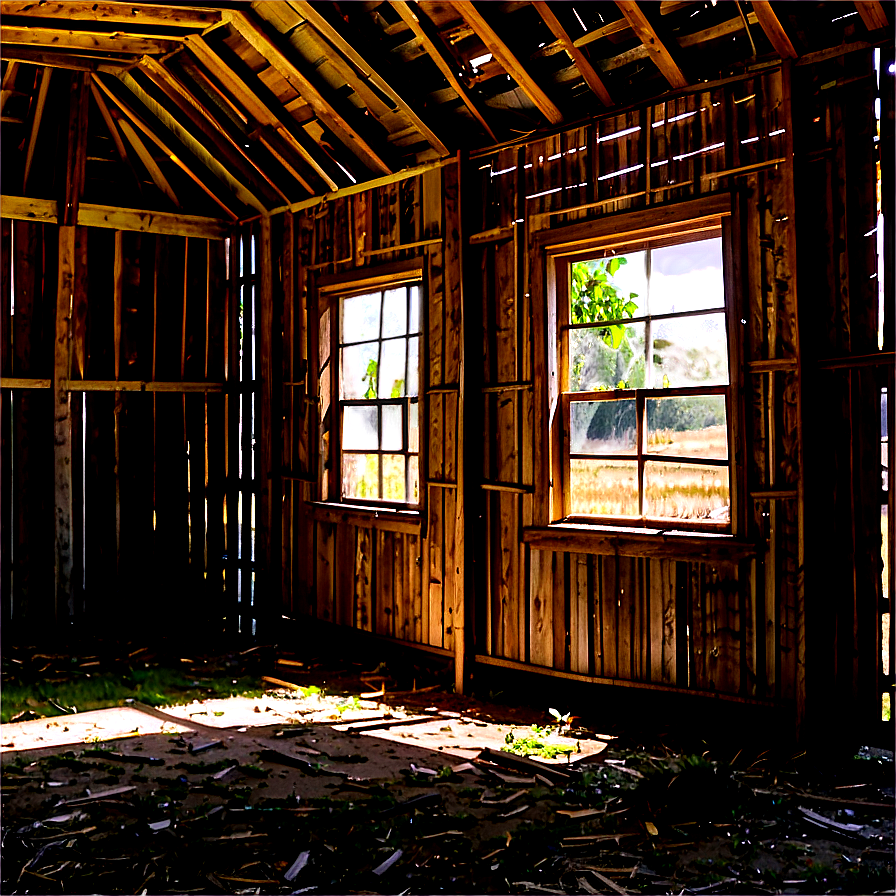 Abandoned Farm Building Png Rag