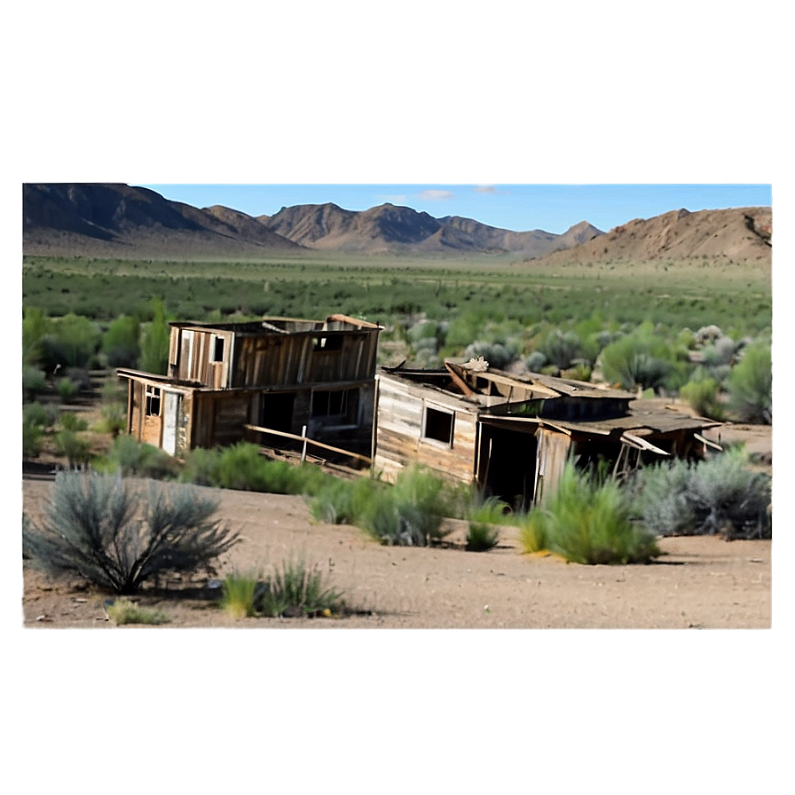 Abandoned Ghost Town Land PNG eec PNG with transparent background