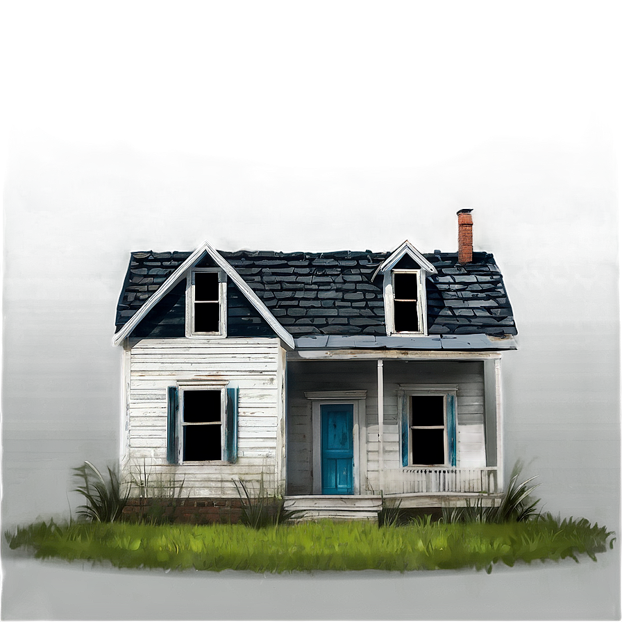 Abandoned House Vector Png 92