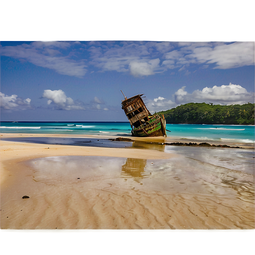 Abandoned Shipwreck Beach Png 7