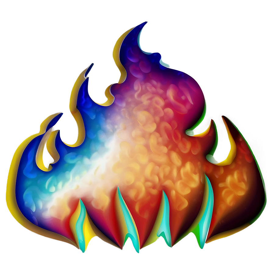 Ablaze Fire Emoji Graphic Png 05042024