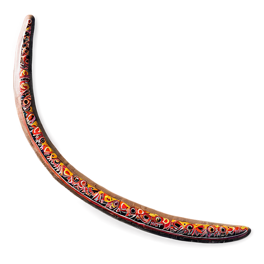 Aboriginal Boomerang Design PNG 06232024 PNG with transparent background