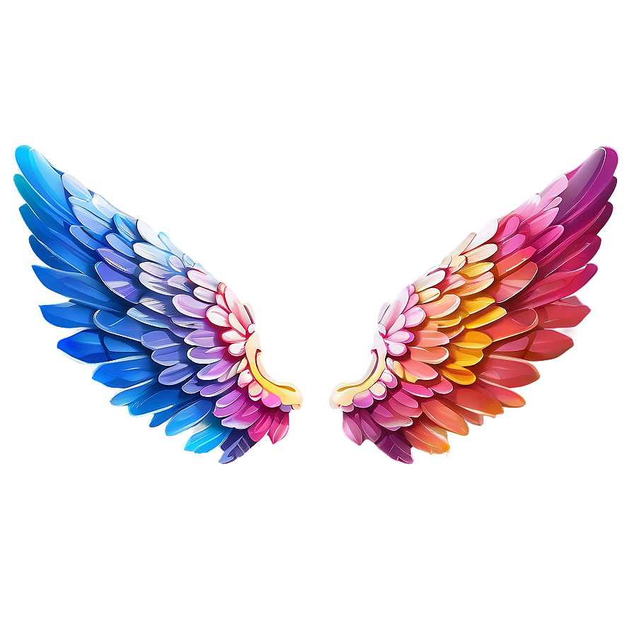 Abstract Angel Wings Concept PNG 05042024 PNG with transparent background