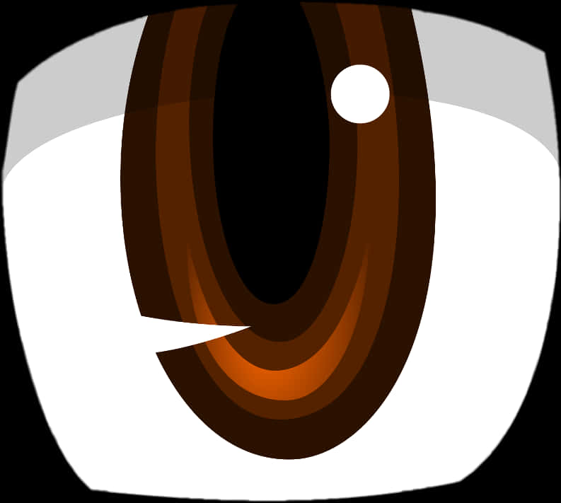 Brown Eyes Clipart Wide Eye - Anime Eye, HD Png Download PNG image with a transparent background, free high-resolution download