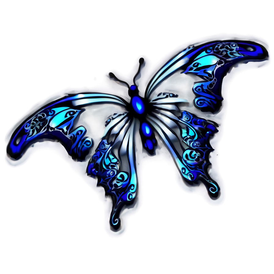 Abstract Art Butterfly Outline Png 14