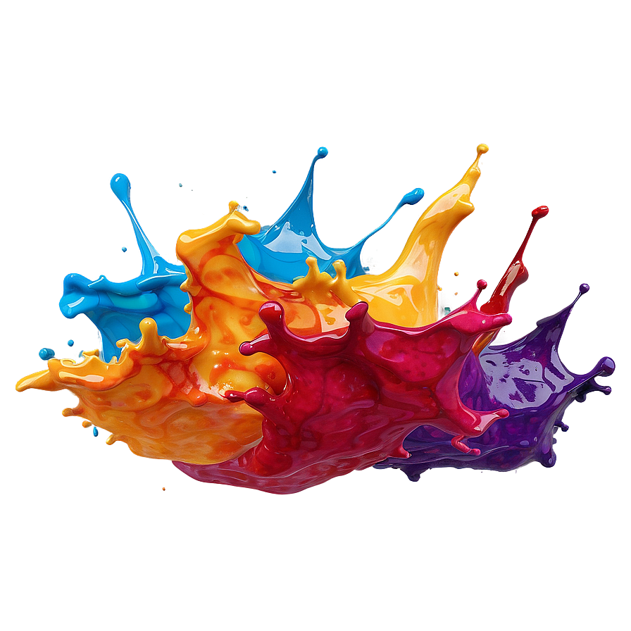 Abstract Art Color Splash Png Ucv81