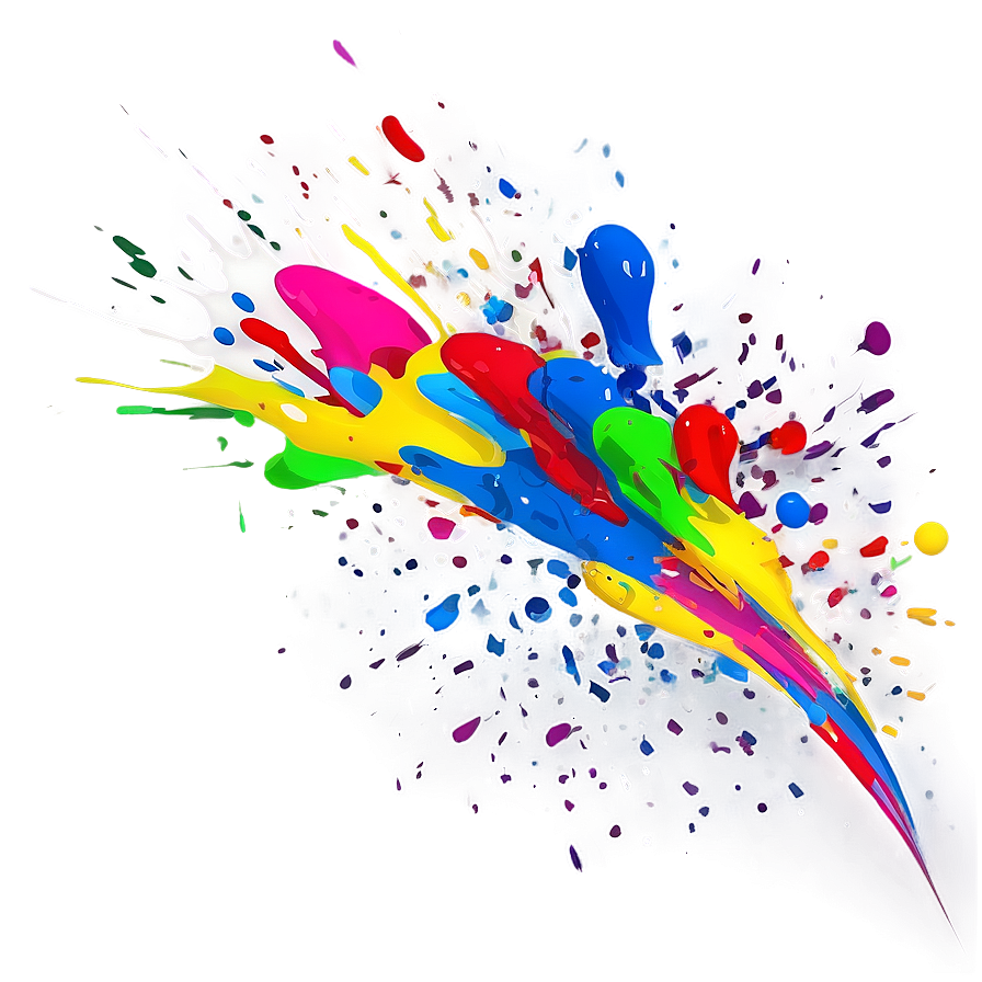 Abstract Art Color Splash Png Vdp