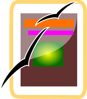 Abstract Art Graphic Design PNG with transparent background