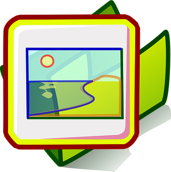 Abstract Art Icon Frame PNG with transparent background