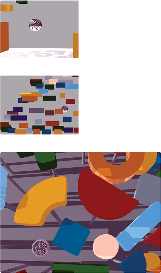 Abstract Artwork Sequence PNG with transparent background