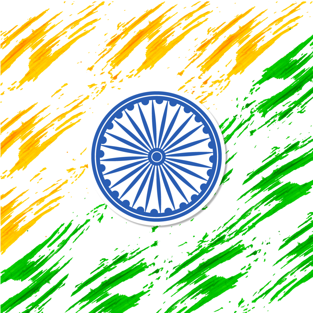 Abstract Ashoka Chakra Independence Day Background