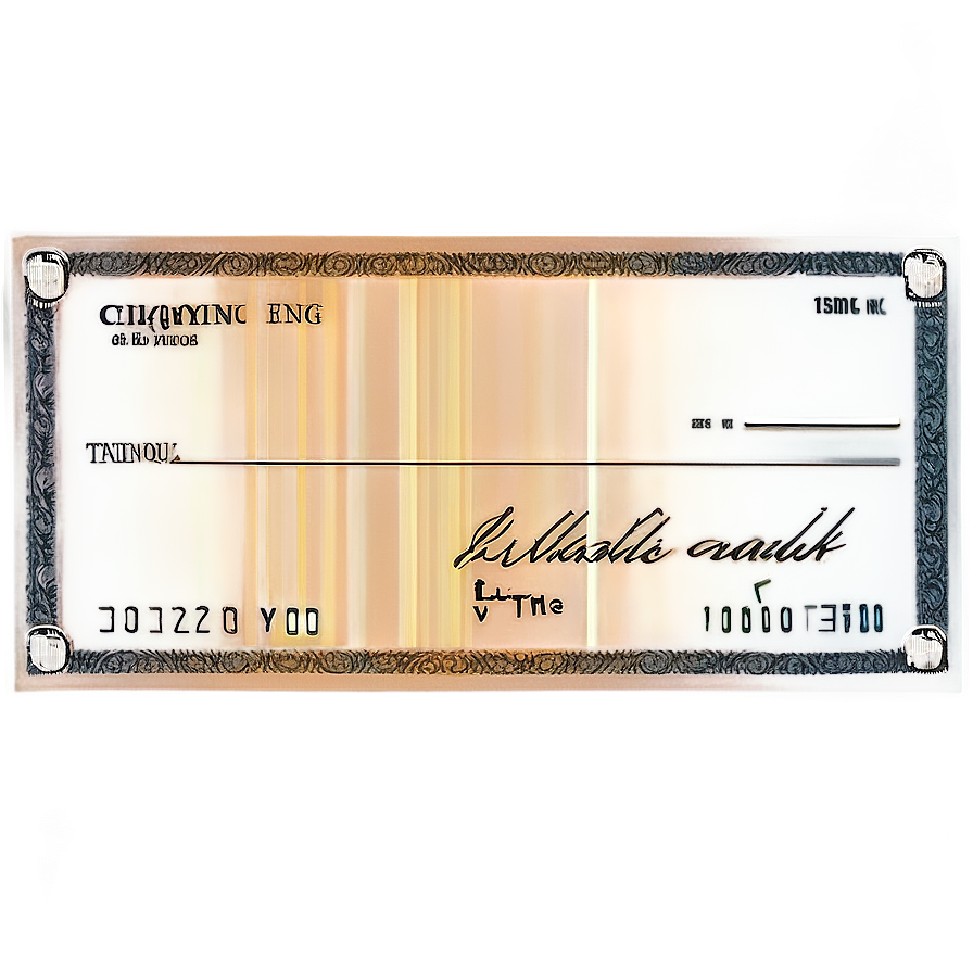 Abstract Bank Check Art Png Pcu50