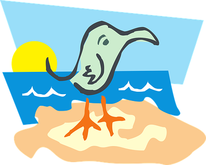 Abstract Beachand Sunrise Vector PNG with transparent background