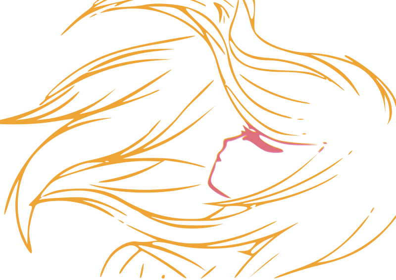 Abstract Beauty Profile PNG with transparent background