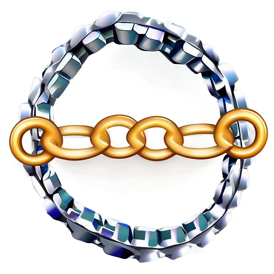 Abstract Bike Chain Concept Png 06292024