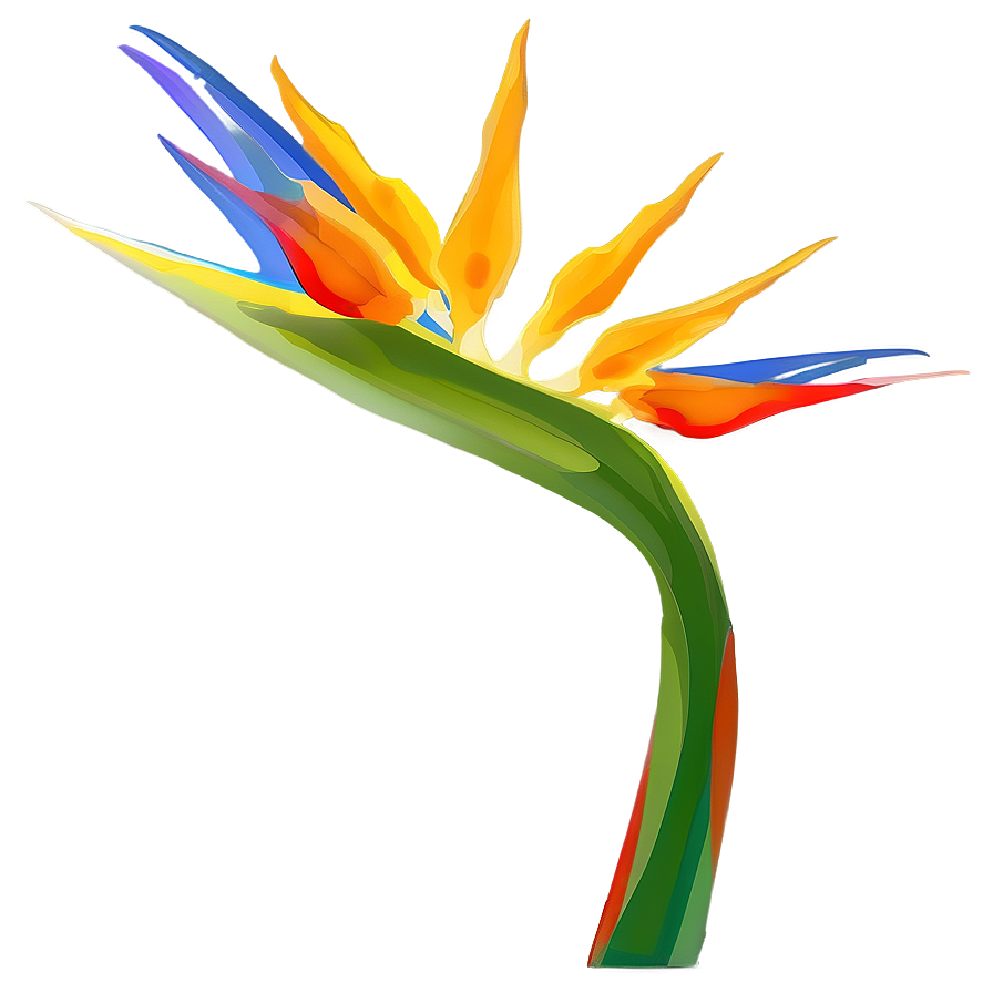 Abstract Bird Of Paradise Png Osw68