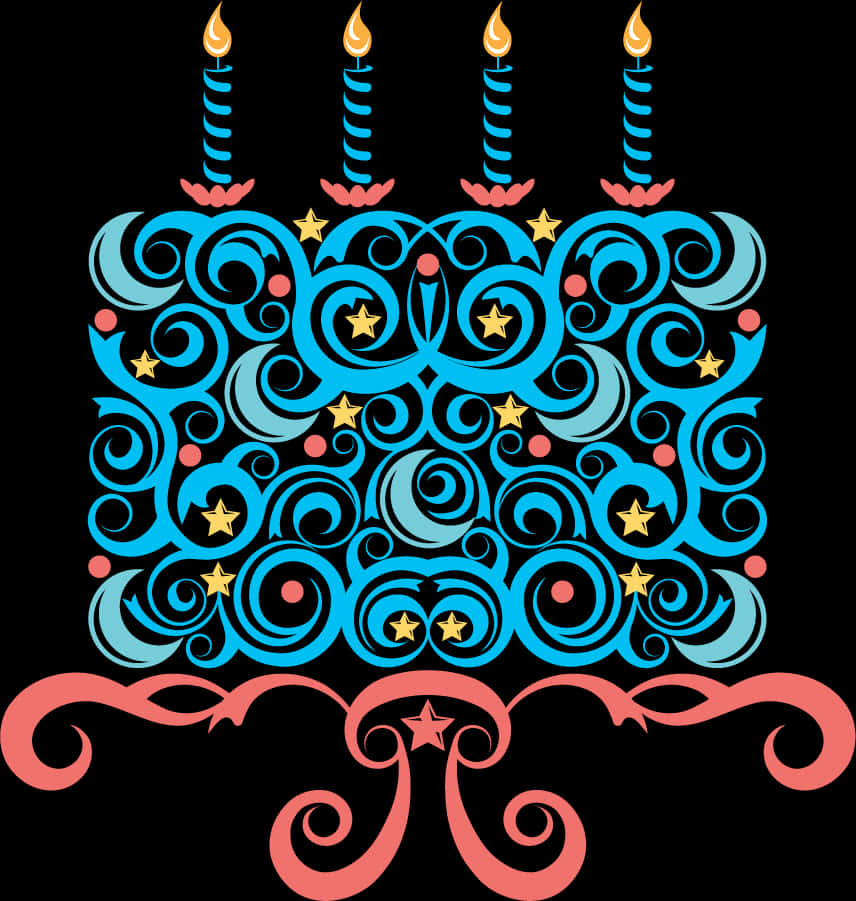 Blue Vector Birthday - Birthday Blue Cake Clipart Png PNG with transparent background
