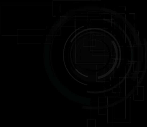 Abstract Black Backgroundwith White Circles PNG with transparent background