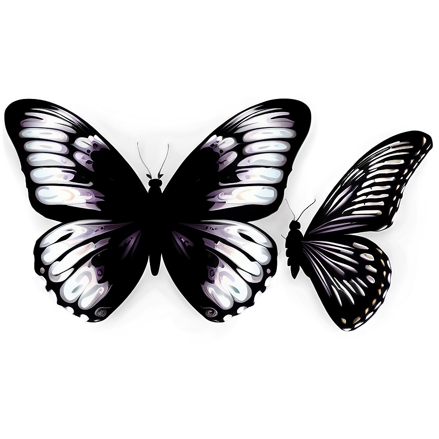 Abstract Black Butterfly Png 42