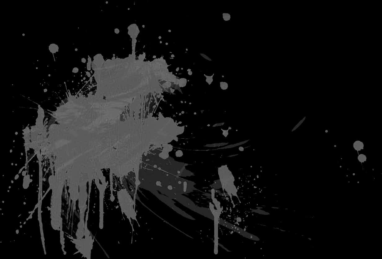 Abstract Black Paint Splash